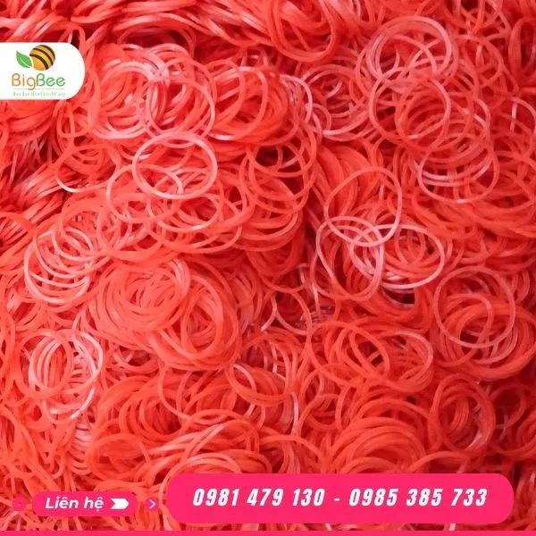 DÂY THUN MÀU ĐỎ SIZE TIỂU 16mm