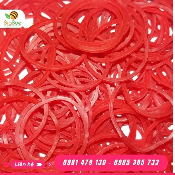 DÂY THUN MÀU ĐỎ ĐƯỜNG KÍNH 38MM