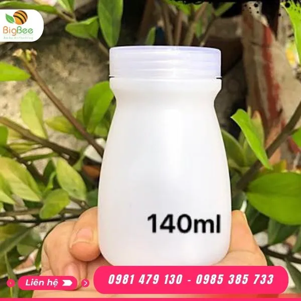 HŨ NHỰA SỮA CHUA 140ML THON DÀY