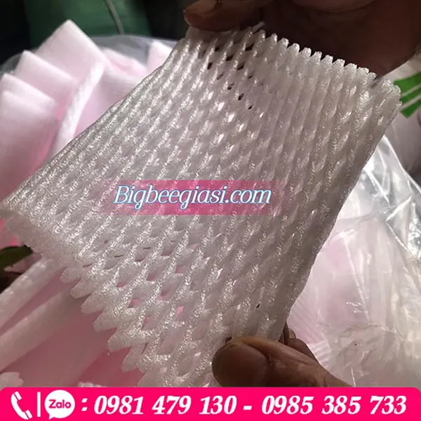 Lưới xốp trắng bọc trái cây dài 15cm