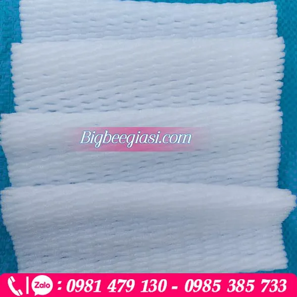 Lưới xốp trắng dài 22cm đựng Dưa Lưới, Đu Đủ, Thanh Long