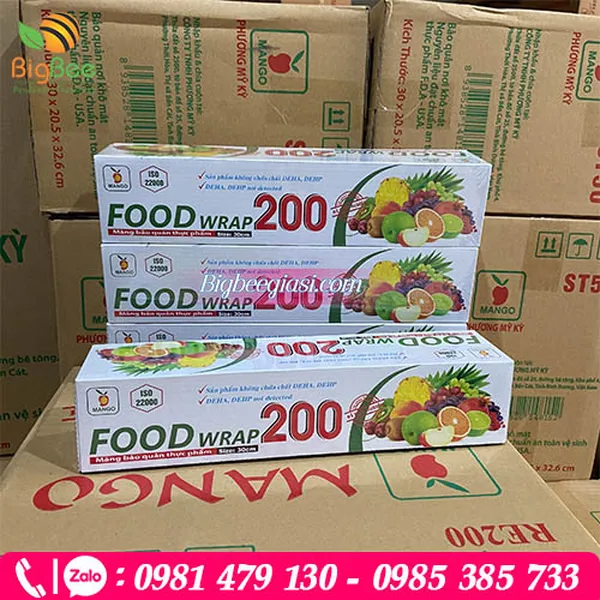 Màng bọc thực phẩm Food Wrap 200 x30cm của thương hiệu mango