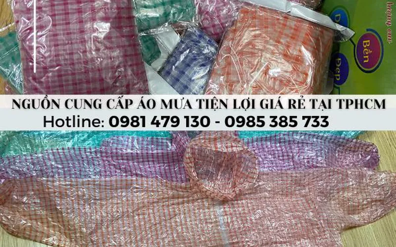 Nguồn sỉ Áo Mưa Tiện Lợi Giá Rẻ – Đủ Màu, Mẫu Đẹp, Ưu Đãi Lớn Tại TPHCM