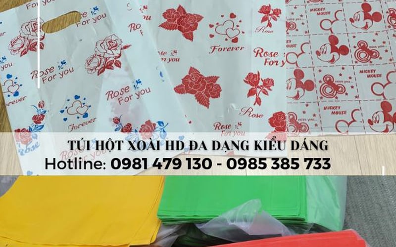 Túi hột xoài HD giá sỉ nhiều kích thước cho shop bán hàng