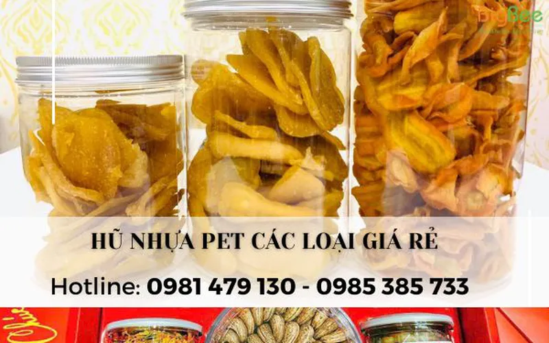 Bán hũ nhựa đựng bánh kẹo, mứt, hạt sấy khô cho chủ shop online, cửa hàng