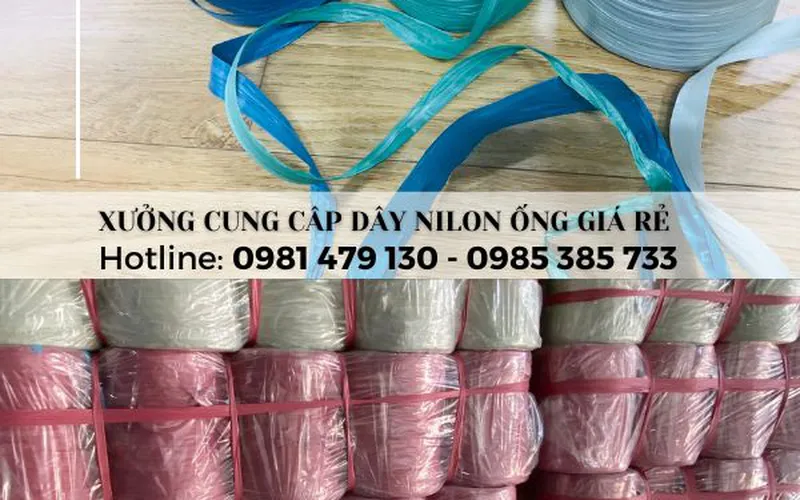 Dây nilon ống buộc hàng chịu lực, dẻo dai giá sỉ tại xưởng