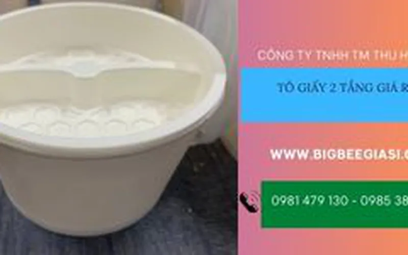 Mua tô giấy 2 tầng, 2 ngăn giá rẻ ở đâu?