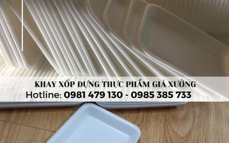 Bán các loại khay xốp đựng hải sản, thực phẩm M4, M5, M6...M40 giá rẻ tại TpHCM