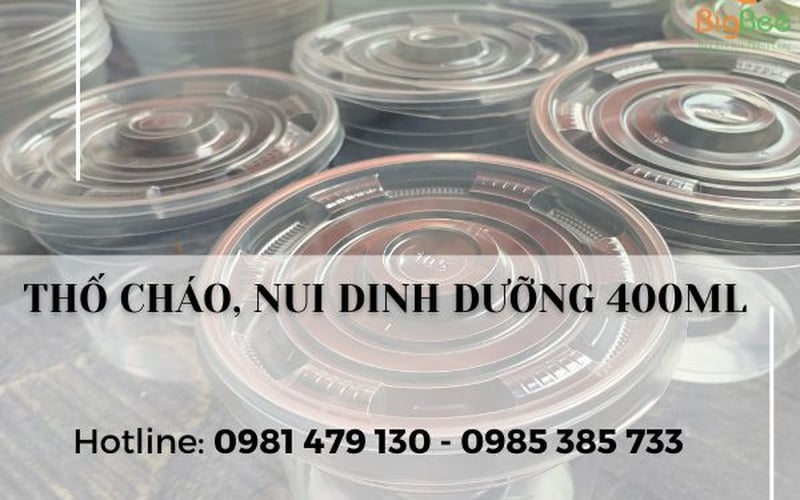 Cung cấp Thố nhựa 400ml đựng cháo giá tốt