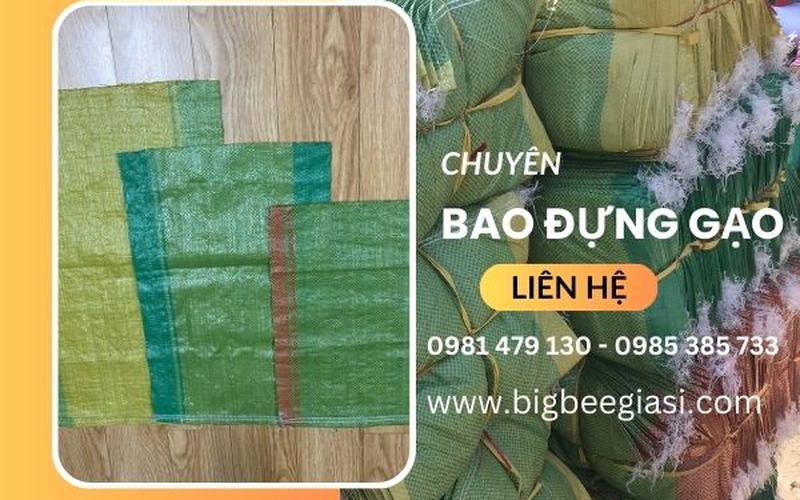 Bao đựng gạo 5kg, 10kg, 20kg, 40kg giá sỉ bán buôn tốt nhất tại Vĩnh Lộc, HCM