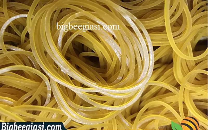 DÂY THUN KHOANH CAO SU MÀU VÀNG - BIGBEEGIASI.COM