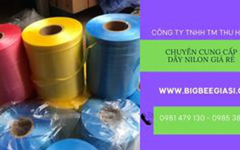 Dây nilon Đài Loan cuộn 2kg đủ màu giá sỉ TpHCM