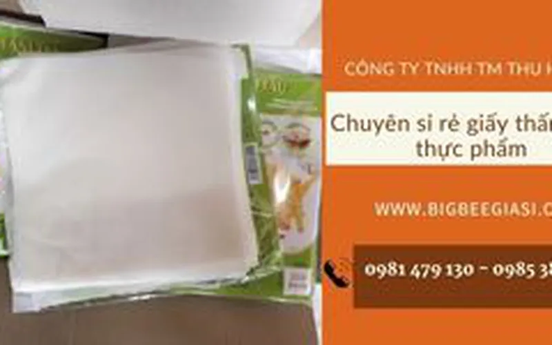 Cung cấp giấy thấm dầu mỡ đồ chiên tại TpHCM