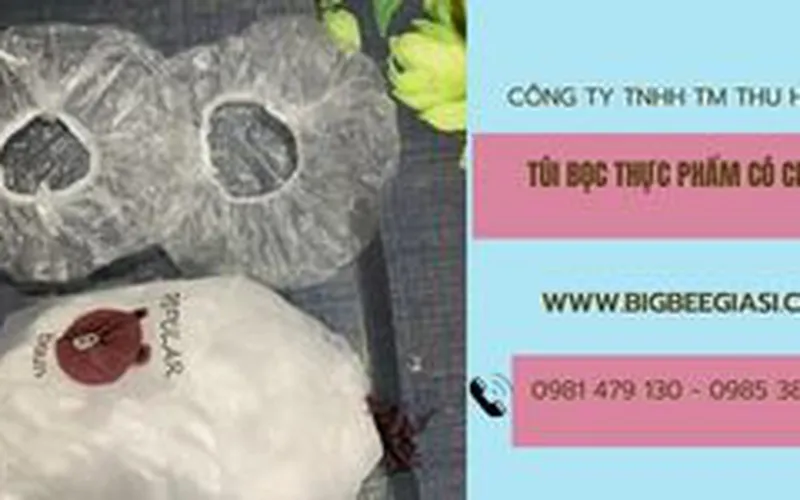 Set 100 cái túi màng bọc thực phẩm có chun chất lượng tốt giá rẻ.