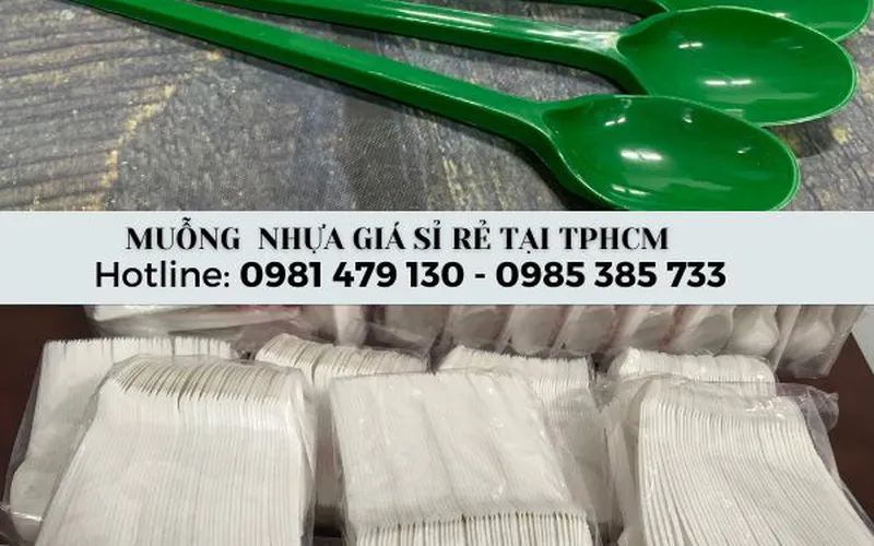 Muỗng nhựa dùng 1 lần giá sỉ – nhiều mẫu, bền đẹp, an toàn