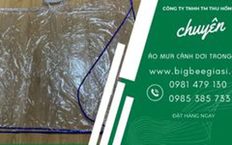 Áo mưa trong suốt cánh dơi bền đẹp giá rẻ giao tận nơi