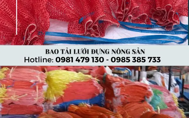 Bán bao tải lưới đựng nông sản, trái cây, rau củ quả giá rẻ tại TpHCM