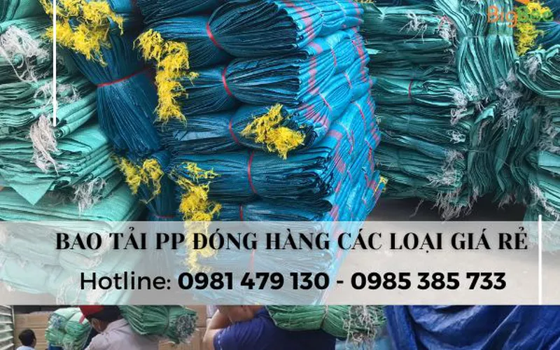 Bán sỉ bao tải PP - bao tải dứa đựng gạo, hàng hóa 5kg, 10kg, 15kg, 20kg, 40kg, 50kg giá rẻ