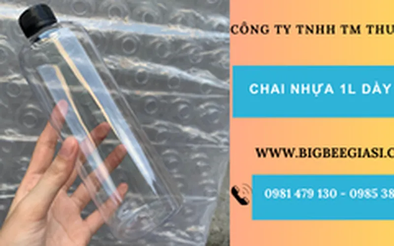 Cung cấp vỏ chai nhựa 1L dày, đẹp, miễn phí ship TpHCM