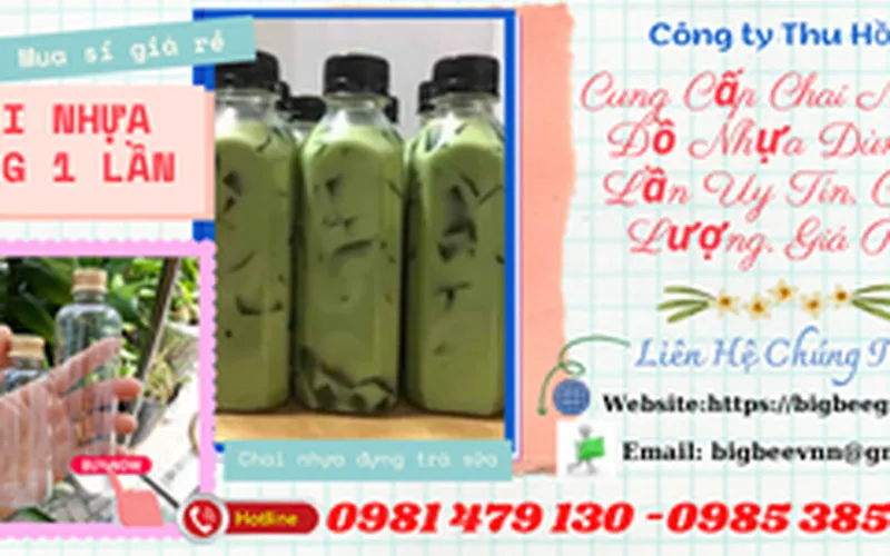 Có nên dùng lại chai nhựa đựng nước sâm trà sữa không