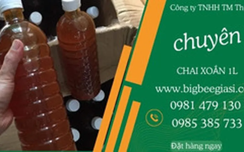 Chai nhựa 900ml - 1000ml xoắn đựng mật ong chất lượng giá rẻ nhất