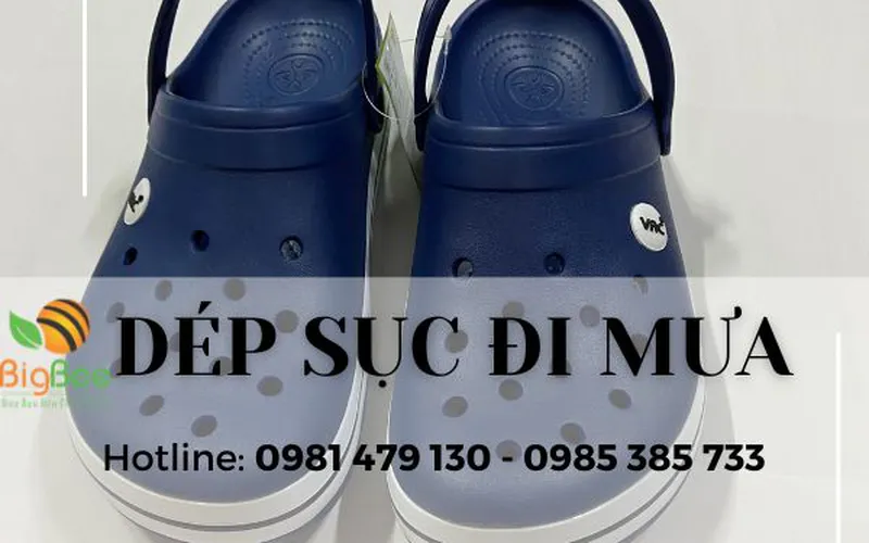 Dép giày sục tổ ong đi mưa giá sỉ rẻ tại TpHCM