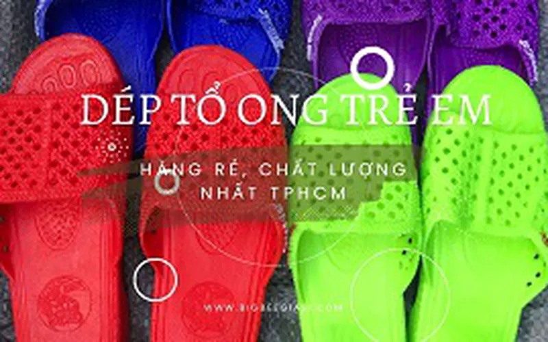 Dép tổ ong trẻ em giá rẻ đủ size đủ màu