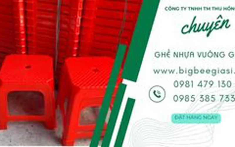 Bán ghế nhựa vuông lùn sọc bền đẹp giá rẻ tại TpHCM