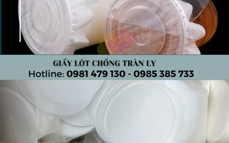 Giấy chống tràn ly đồ uống mang đi giá rẻ sấp 500 cái 12cm