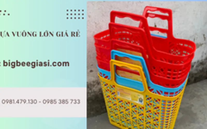 Giỏ xách vuông lớn 39 x 19 x 44cm dẻo, bền giá tốt nhất TpHCM