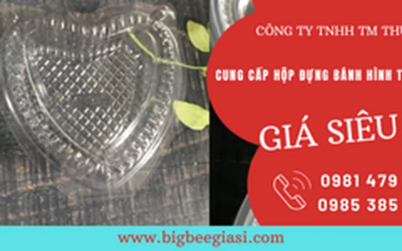 Hộp nhựa TL 35 đựng bánh hình trái tim giá rẻ nhất TpHCM