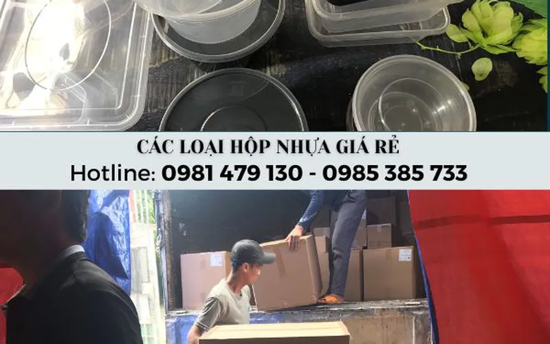 Tô hộp nhựa dùng 1 lần đựng thực phẩm giá rẻ tận xưởng