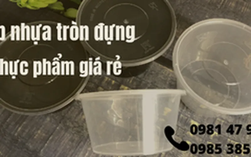 Bán hộp nhựa tròn đựng nước lẩu mang về tại TPHCM giá rẻ