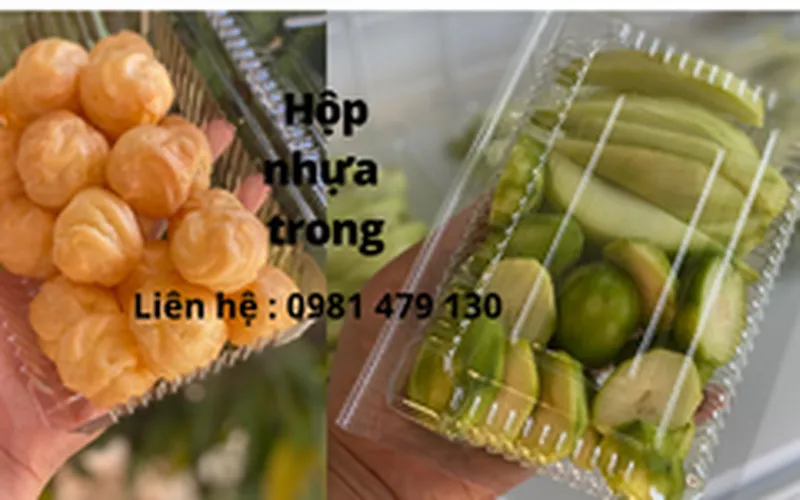 Cung cấp hộp nhựa  PET trong đựng bánh kẹo tại Tp.HCM