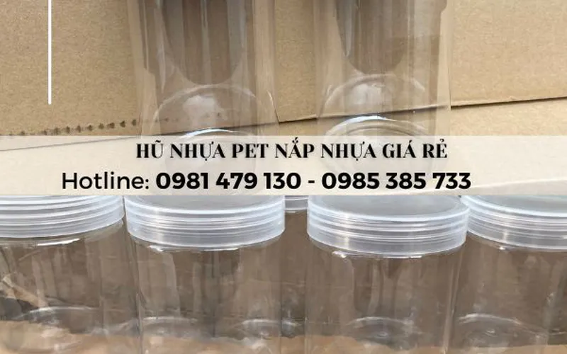 Hũ Nhựa PET Nắp Nhựa Đủ Màu Giá Sỉ – Đẹp Bền, An Toàn Thực Phẩm