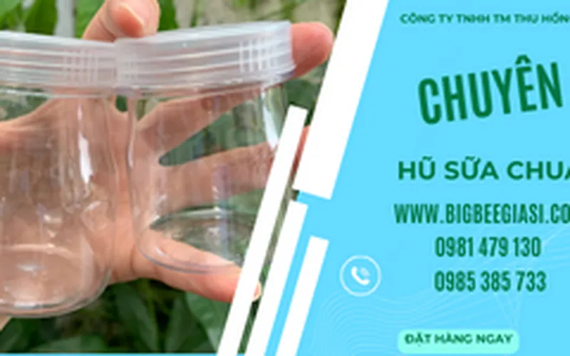Hũ sữa chua bằng nhựa PET trong kiểu dáng mới đẹp hút khách