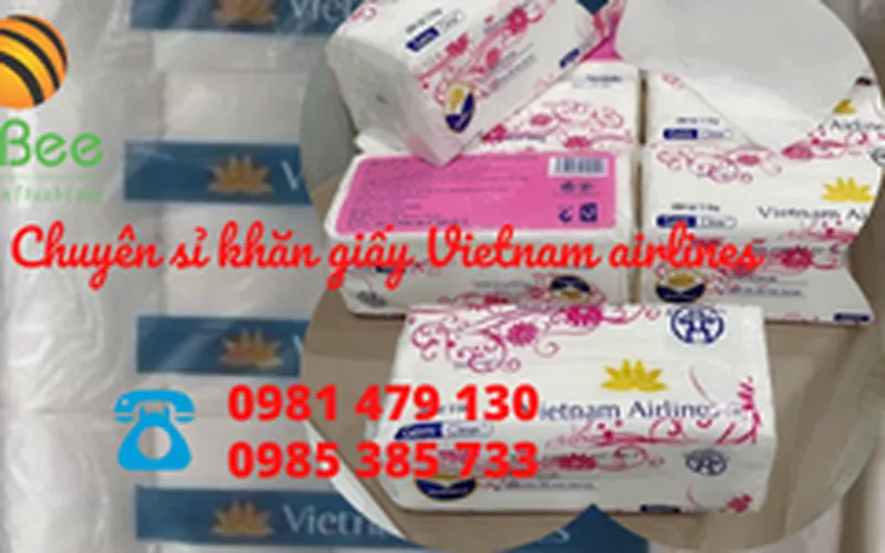 Sỉ khăn giấy Vietnam airlines chính hãng giá rẻ TPHCM