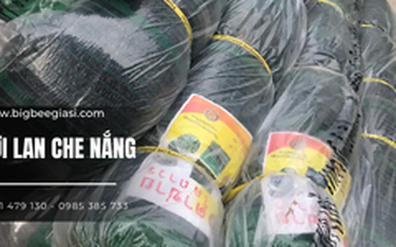 Lưới lan che nắng độ che phủ từ 50% đến 80%