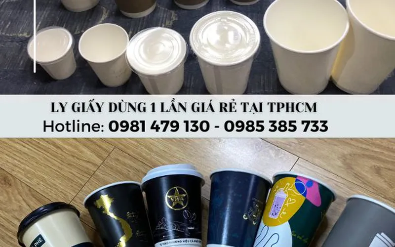 Sỉ ly giấy cao cấp giá rẻ đủ dung tích  -  Nhận In Logo nhanh, rẻ, đẹp.