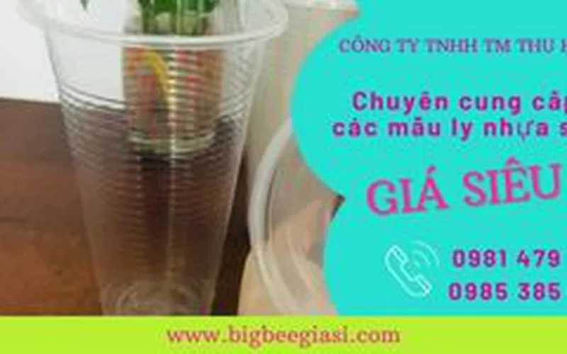 Sỉ ly nhựa PP 700ml mẫu Sọc cho các cửa hàng