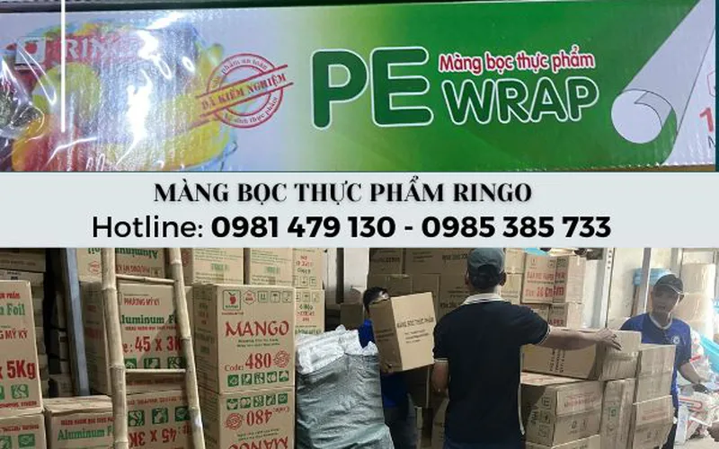 Bán giá sỉ thùng Màng bọc thực phẩm PE ringo 30 x 150m chất lượng| Giao Nhanh.