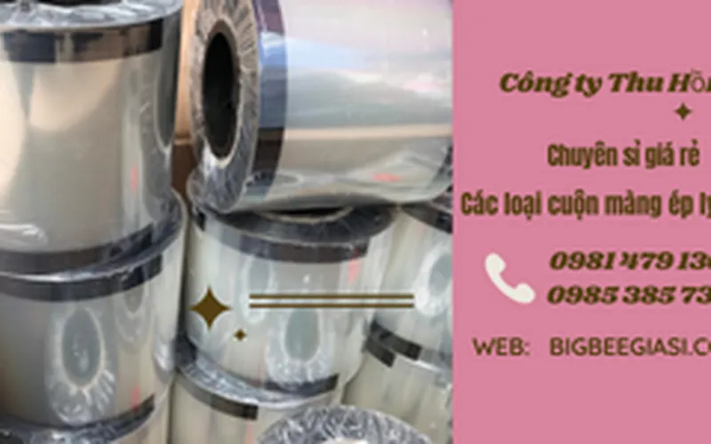 Cuộn màng ép ly trà sữa loại trơn giá rẻ