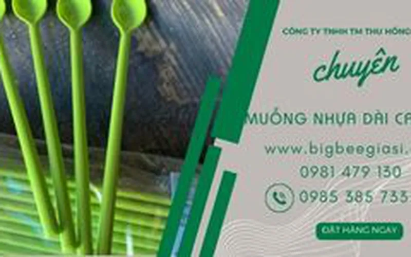 Cung cấp muỗng nhựa cafe, sinh tố, trà sữa, chè giá rẻ TPHCM