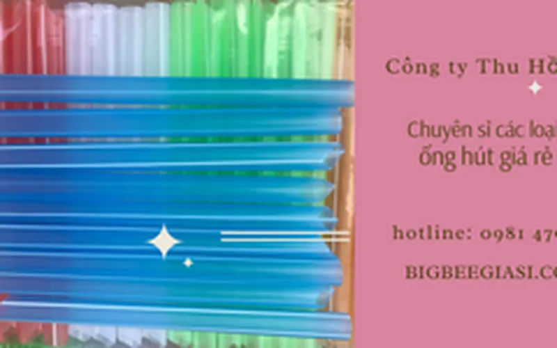 Nguồn hàng lấy sỉ ống hút nhiều màu đầu nhọn tại TPHCM