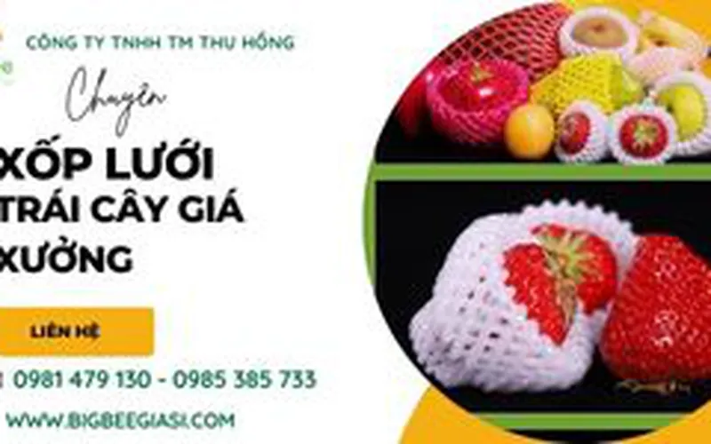 Xốp lưới bọc trái cây nho, ổi, táo giá rẻ cho khách sỉ