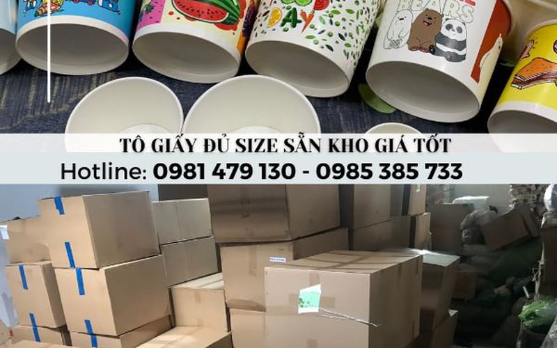 Cung cấp Tô giấy in giá rẻ đủ mẫu in sẵn thu hút ánh nhìn.