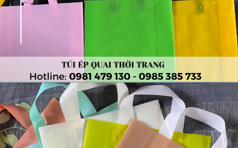 Sản xuất và in túi ép quai thời trang, giá rẻ, giao nhanh tại TpHCM