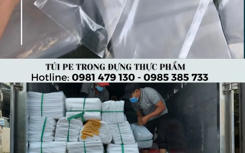 Mua Túi PE đựng nước lèo bún, phở, cháo, nước lẩu với nhiều kích thước. 