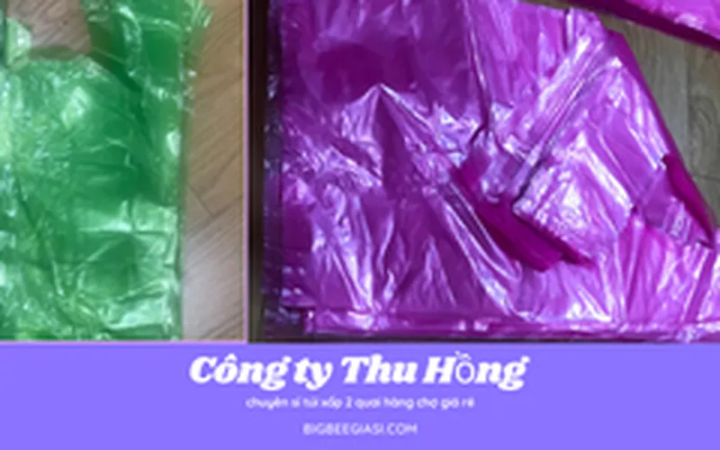 Bán giá sỉ ưu đãi túi xốp 2 quai hàng chợ cho khách bán buôn