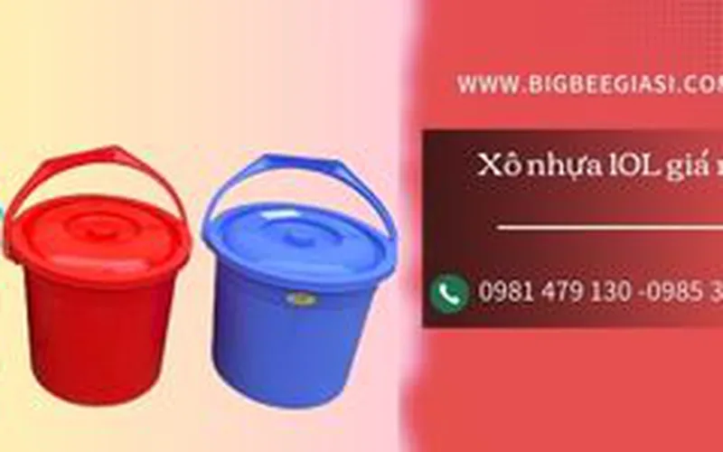 Xô nhựa 10L bền đẹp rẻ tại TpHCM